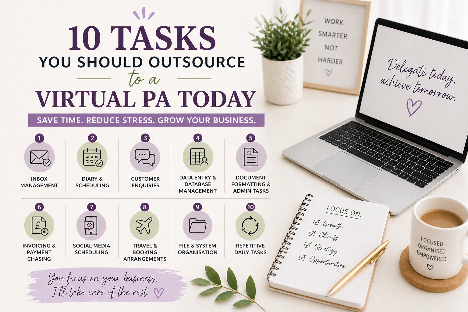 10 Tasks You Should Outsource to a Virtual PA Today